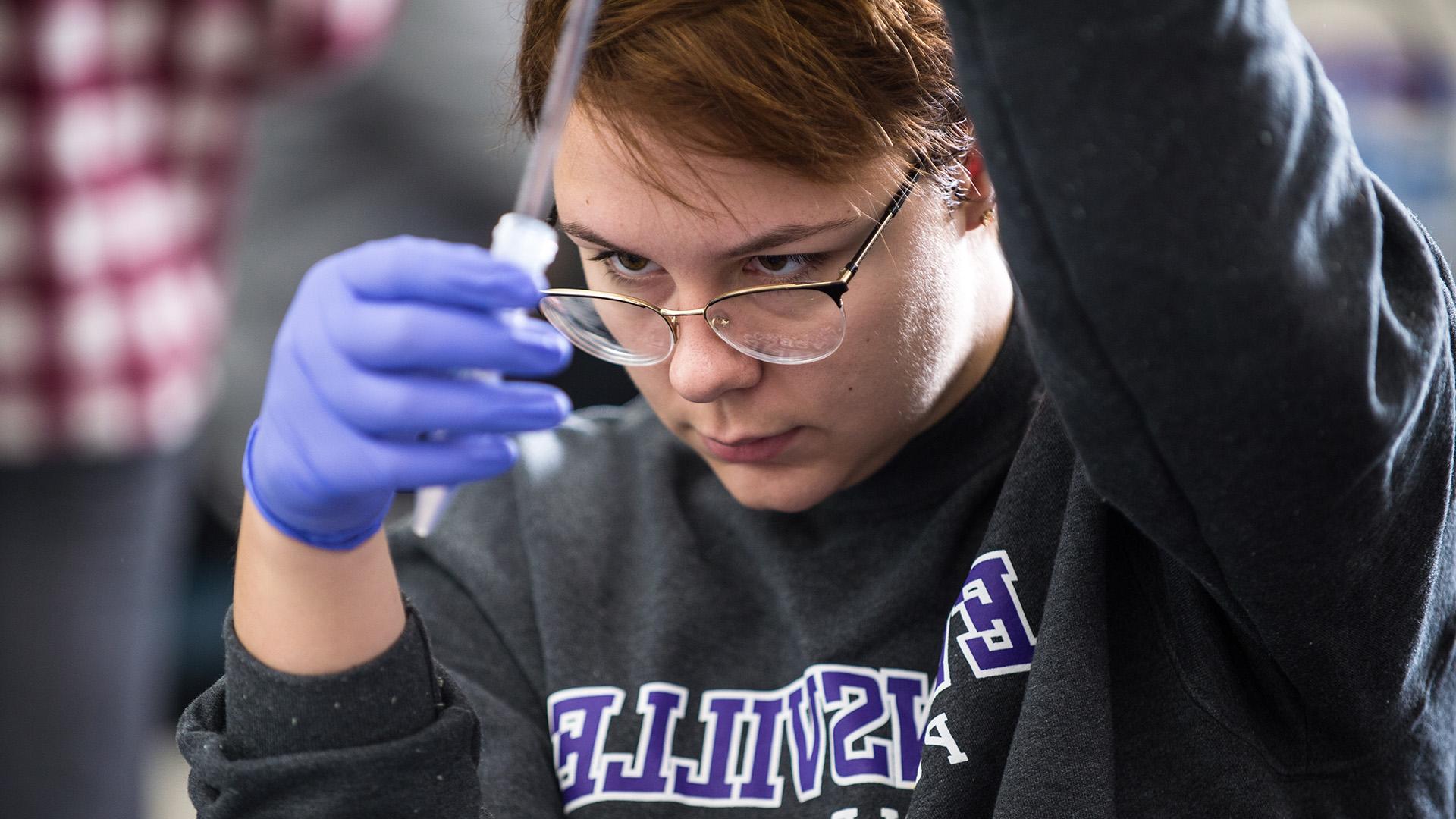 Biology research student